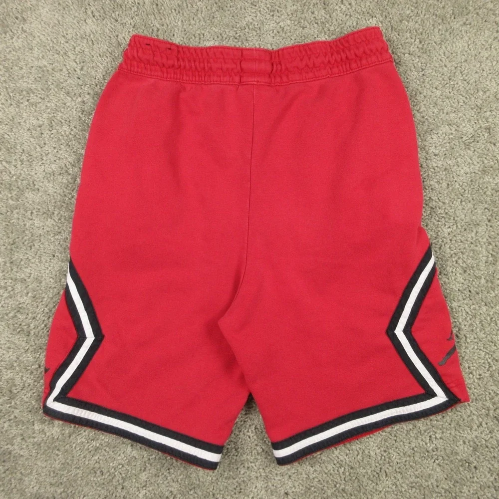 Air Jordan Shorts Mens Medium Red Jump Man Sweat Basketball Fleece Comfort 9